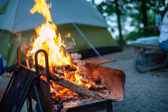 BBQ fire