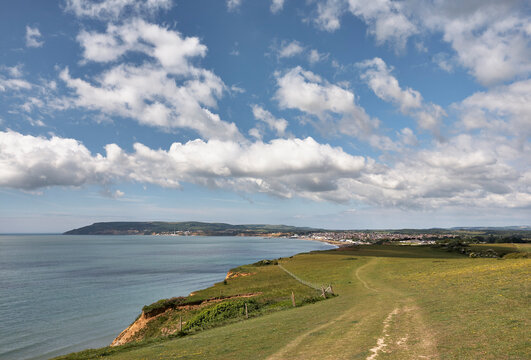 Coastline in Summer. Isle of Wight, UK.