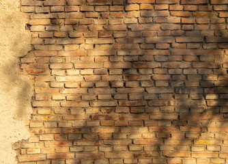 deteriorated brick wall ideal for background