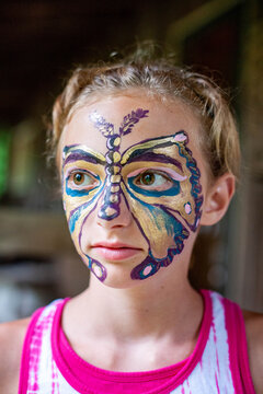 Girl in Face Paint