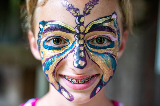 Girl in Face Paint