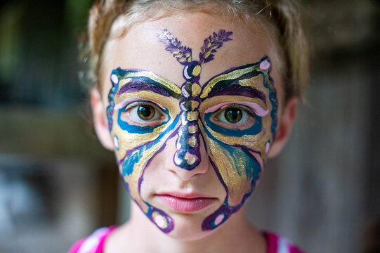 Girl In Face Paint