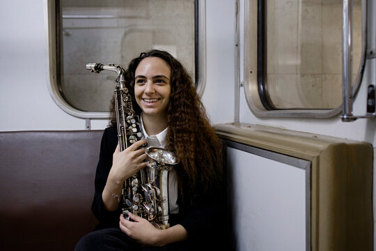 Saxophonist In A Subway 