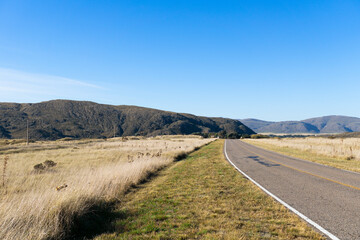 asphalt road on the way to the 