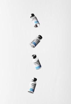 Coronavirus vaccine vials 