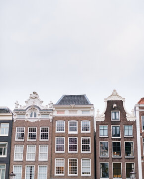 Facades of buildings in Amsterdam