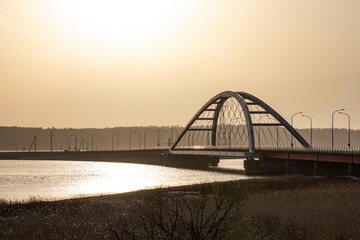 温根沼大橋の朝