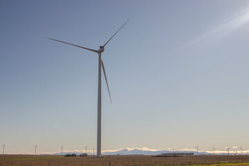 wind power generator mill in a field in Buenos Aires Argentina