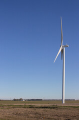wind power generator mill in a field in Buenos Aires Argentina