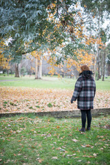 Woman in the forest