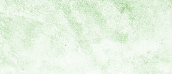 Green watercolor background on white with abstract paint splash, backdrop. Aquarelle texture design