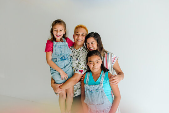 Silly family with two moms