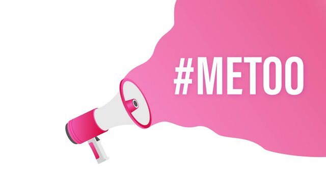 Metoo hashtag thursday throwback symbol. Motion graphics.