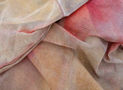 Detail Of Folded Synthetic Fabric