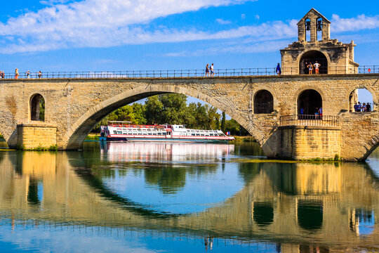 Avignon Bridge on the Rhone