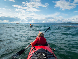 Family Sea Kayaking Trip on Georgian Bay Killarney Ontario Canad