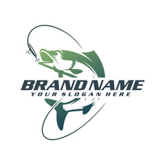 fishing logo template