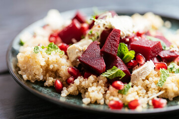 Quinoa beet salad