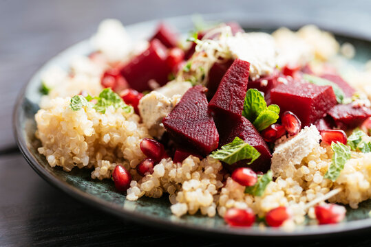Quinoa beet salad