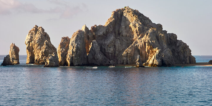 Scenic coastline of Cabos St Lucas in Mexico