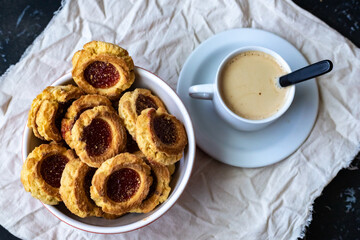 cookies con membrillo y cafe!!!