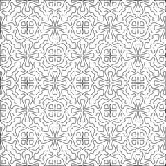 vector pattern with triangular elements. Geometric ornament for wallpapers and backgrounds. Black and white pattern. 