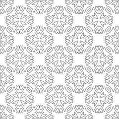  vector pattern with triangular elements. Geometric ornament for wallpapers and backgrounds. Black and white pattern. 