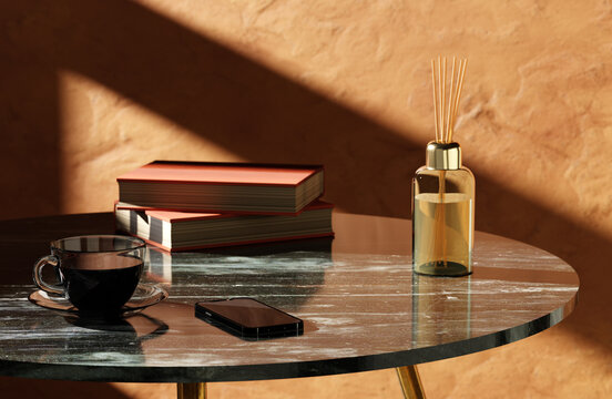 Morning routine still life