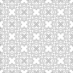  vector pattern with triangular elements. Geometric ornament for wallpapers and backgrounds. Black and white pattern. 