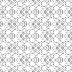  vector pattern with triangular elements. Geometric ornament for wallpapers and backgrounds. Black and white pattern. 