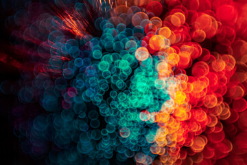 Explosion of colour and light