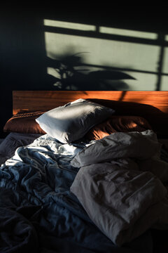 Bedroom during the sunset
