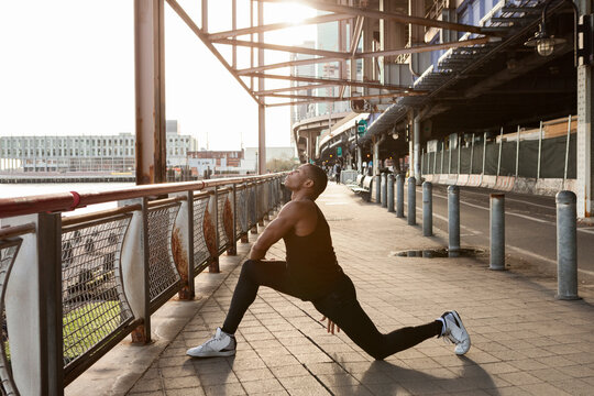 young man exercising outdoor