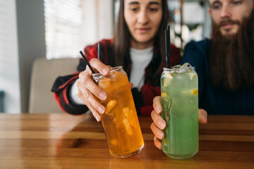 Two refreshing citrus cocktails
