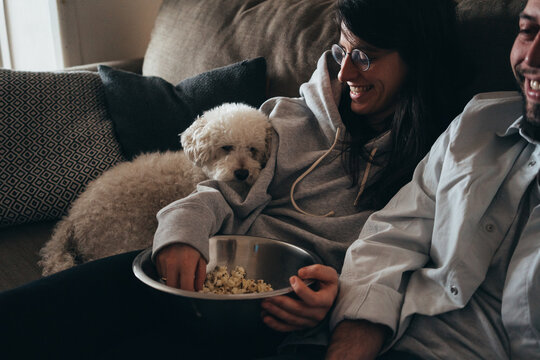 Movie night at home
