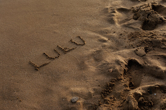 name on the sand