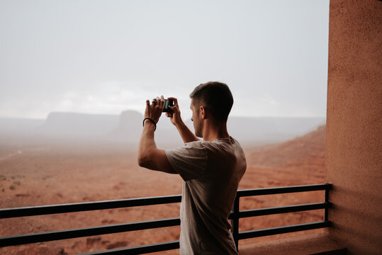 Taking pictures of Monument Valley