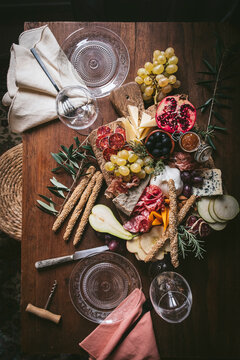 Cheese board and charcuterie 