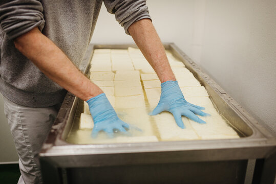 the making of halloumi grill cheese