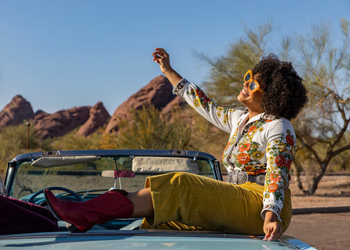 Summer Getaway in Vintage Car 