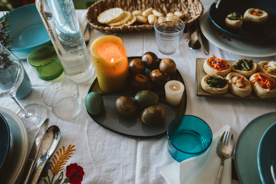 A Easter celebration table 