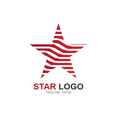 Star logo template. vector icon illustration