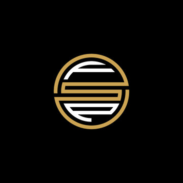 FSP creative letter logo design vector icon 