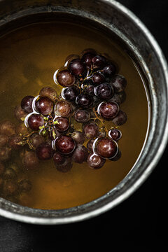 Still life of grapes