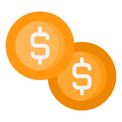 money flat style icon
