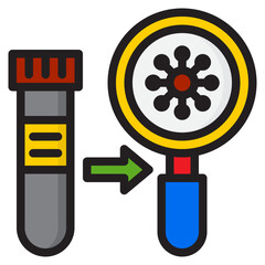virus color line style icon