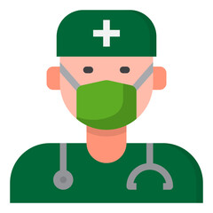 doctor flat style icon
