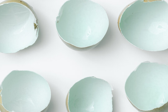 Macro of light blue eggs