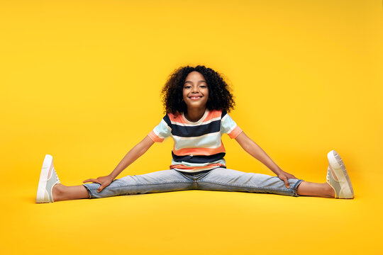 Happy Black Girl in Studio