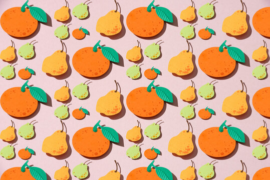 citrus fruits seamless pattern